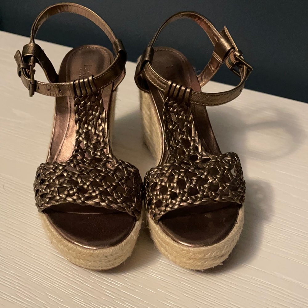 Lauren Ralph Lauren Wedge Sandal Size 5 1/2